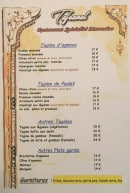 Menu Tafraout - Tajines et plats 