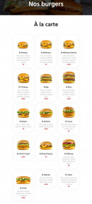 Menu Point B - Les burgers