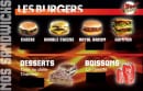 Menu Street Food - Les burgers, les desserts et boissons