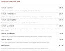 Carte et menu de Sushi Thai Wok à Deuil la Barre — Les formules sushi thai wok