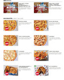 Menu Domino's - Les menus et nouveautés