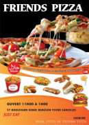 Menu Friends Pizza - Carte et menu Friends Pizza  Sarcelles