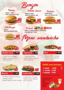 Menu Friends Pizza - Les bourges et sadwichs