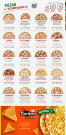 Menu Pizza Time - Les pizzas incontournables