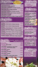 Menu Pizza Tova - Tex mex