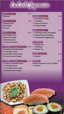 Menu Pizza Tova - Japonais