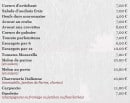 Carte et menu de Les Cygnes - " Chez Alain " à Saint Gratien — Les entrées