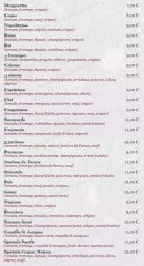 Carte et menu de Les Cygnes - " Chez Alain " à Saint Gratien — Les pizzas
