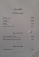 Menu Zeralda - Entrées