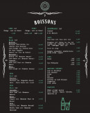 Menu La cuisine du marché - Boissons suite