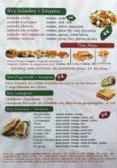 Menu Mia Pizza - Les salades, lasagnes et paninis