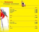 Menu Cheesy Pizza - Nos Boissons