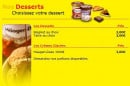 Menu Cheesy Pizza - Nos Desserts