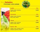 Menu Cheesy Pizza - Nos Salades