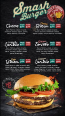 Menu Din’s factory - Les smash burgers