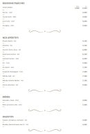 Menu Le Palmier - Les boissons fraîches, apéritifs et bières, ...