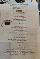 Menu Léon - Le menu