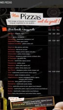 Menu Presto pizza - les pizzas à base tomate 