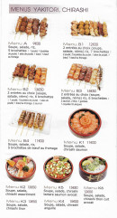 Menu Sushi Top - Les menus yakitoris, chirashis