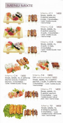 Menu Sushi Top - Les menus mixtes