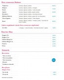 Menu L'Entracte - Couscous, tex mex et desserts