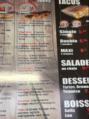 Menu 5ème avenue - Les tacos