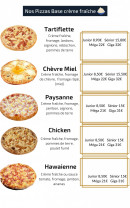 Menu Groslay Pizza - Les pizza base crème