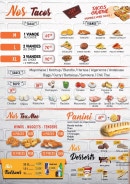 Menu La Spezzia - Les tacos, paninis et tex mex,...