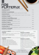 Carte et menu de L'Atelier du Sushi à Magny en Vexin — Les plateaux