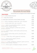 Carte et menu de La fabrique de Julien à Magny en Vexin — Les pizzas tomates