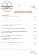 Carte et menu de La fabrique de Julien à Magny en Vexin — Les pizzas crèmes