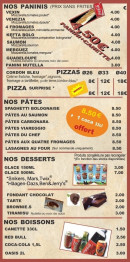 Carte et menu de Pizza du Vexin à Magny en Vexin — les paninis, pates, desserst, boissons
