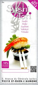 Menu Sushi Tori - Carte et menu sushi tori saint Ouen l'aumone
