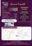 Carte et menu de Md food thai à Bonneuil en France — Les desserts et boissons