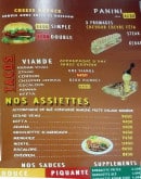 Menu Toque et turc - Burgers, paninis et assiettes