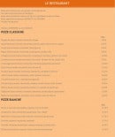 Menu Tesoro Mio - Pizzas