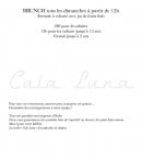 Menu Cala Luna - Le brunch et autres informations