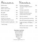 Menu Cala Luna - Les poissons et viandes