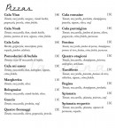 Menu Cala Luna - Les pizzas suite