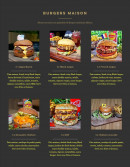 Menu Cantine Corner - Les burgers maison