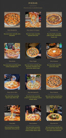 Menu Cantine Corner - Les pizzas