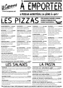 Menu La Capanna - Le menu à emporter