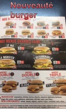 Menu Le Regal - Nouveautés burgers