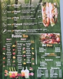 Carte et menu de Banh Mi à Roissy en France — Les sandwichs et bubble tea