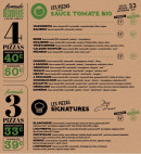 Carte et menu de C Pizza & C Kebab à Roissy en France — Les pizzas sauce tomate bio, pizzas signatures
