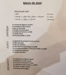 Carte et menu de La Brasserie du Terroir à Roissy en France — Exemple de menu