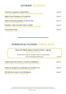 Menu Le Golden Tulip - Les entrées,...