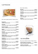 Menu Le Taliani - Les pizzas