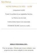 Menu Le Village - les menus
