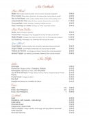 Menu Le Faubourg - Cocktails et softs 